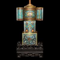 A Chinese Cloisonné Enamel 'Arrow' Vase 掐絲琺琅四方投壺