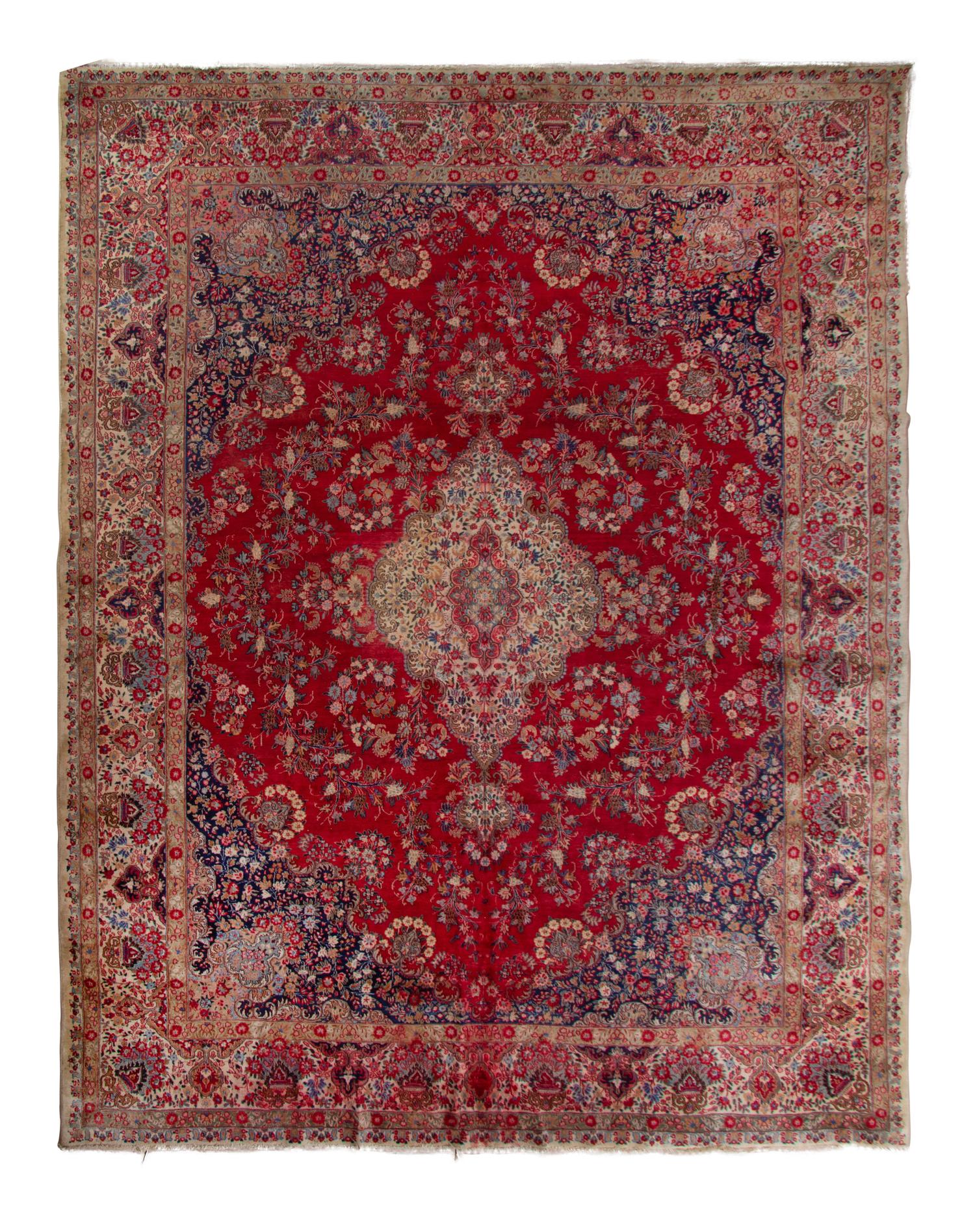 A Kashan Wool Rug