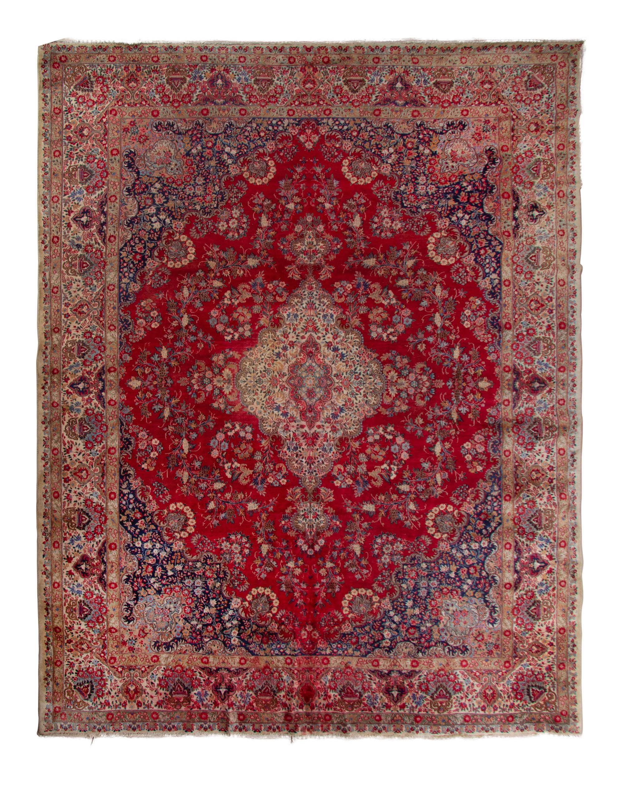 A Kashan Wool Rug