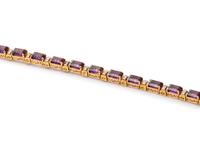 AMETHYST AND DIAMOND BRACELET