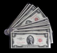 A Group of Fifteen 1953C $2 Legal Tender Notes