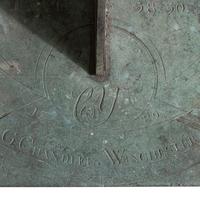 A Rare Goldsmith Chandlee (1751-1821) Engraved Brass Sundial