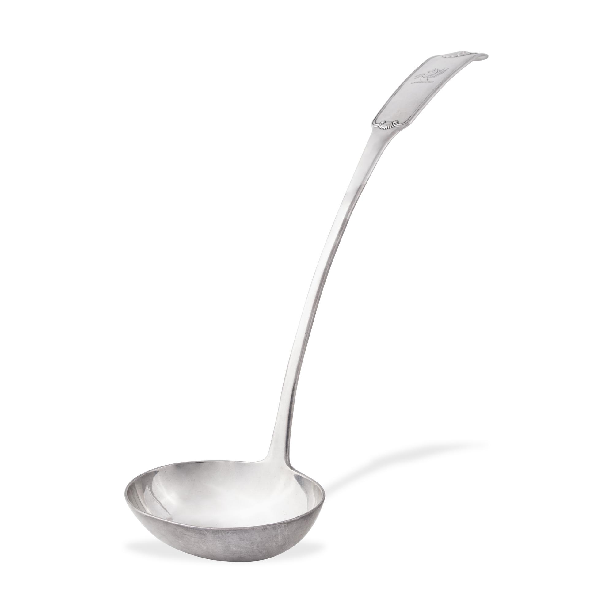 A Scottish George III Sterling Silver Punch Ladle in the "King" Pattern