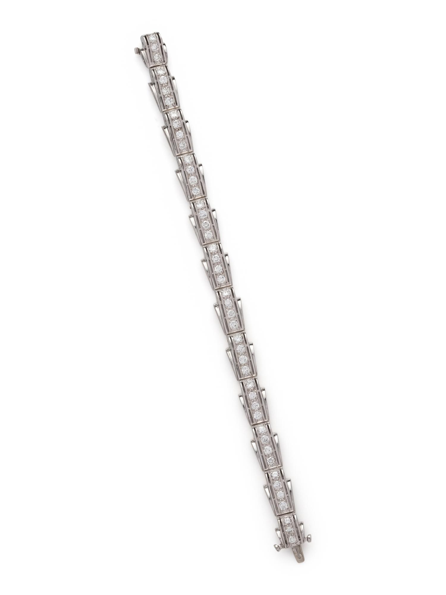 WHITE GOLD AND DIAMOND BRACELET