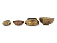 Four Qajar Bowls