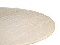 A Contemporary Travertine Pedestal Table — DRAENERT STUDIOS, 20TH CENTURY