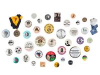 [CIVIL RIGHTS]. A group of items involving Martin Luther King, Jr., Coretta Scott King, and the March on Washington, incl. buttons, imprints, and related ephemera.