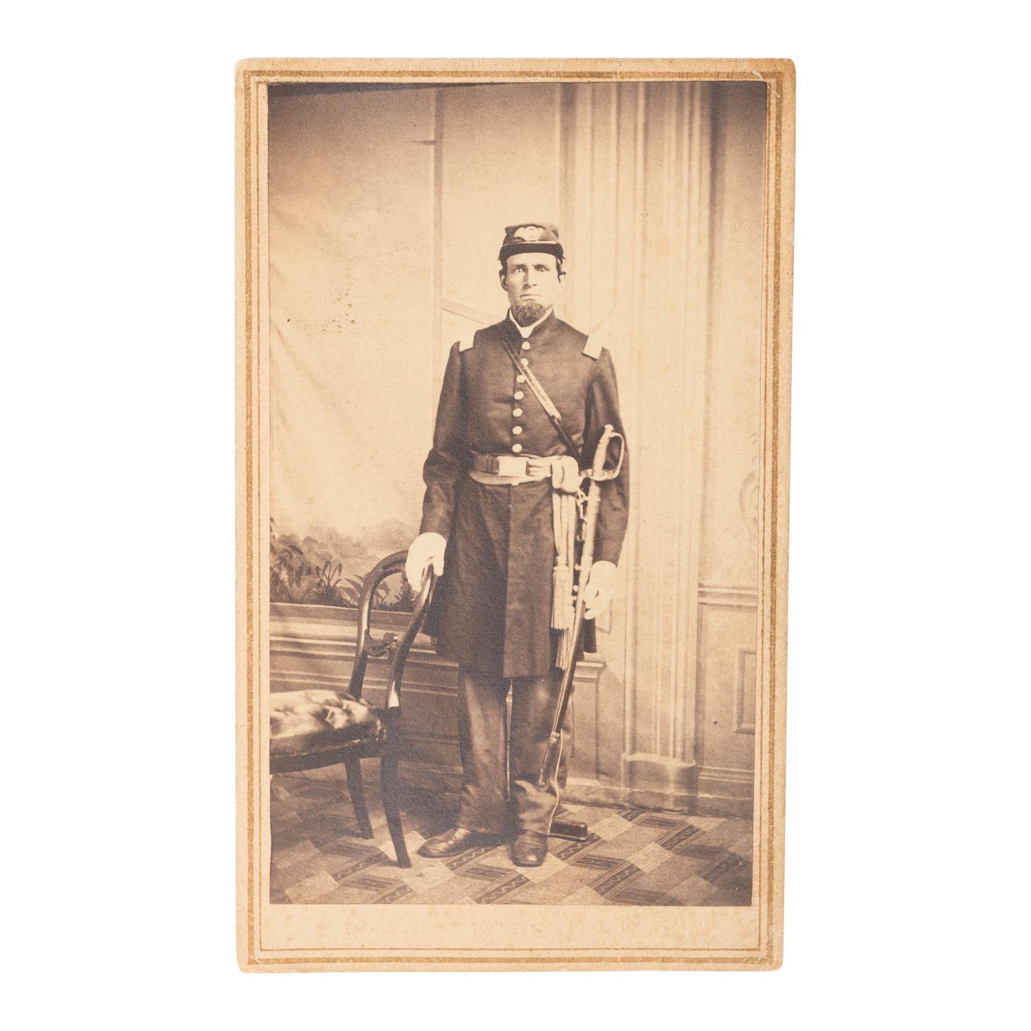 Model 1850 Food Officer's Sword Inscribed to E. F. Richardson Retailed by Palmers & Bachelders with CDV