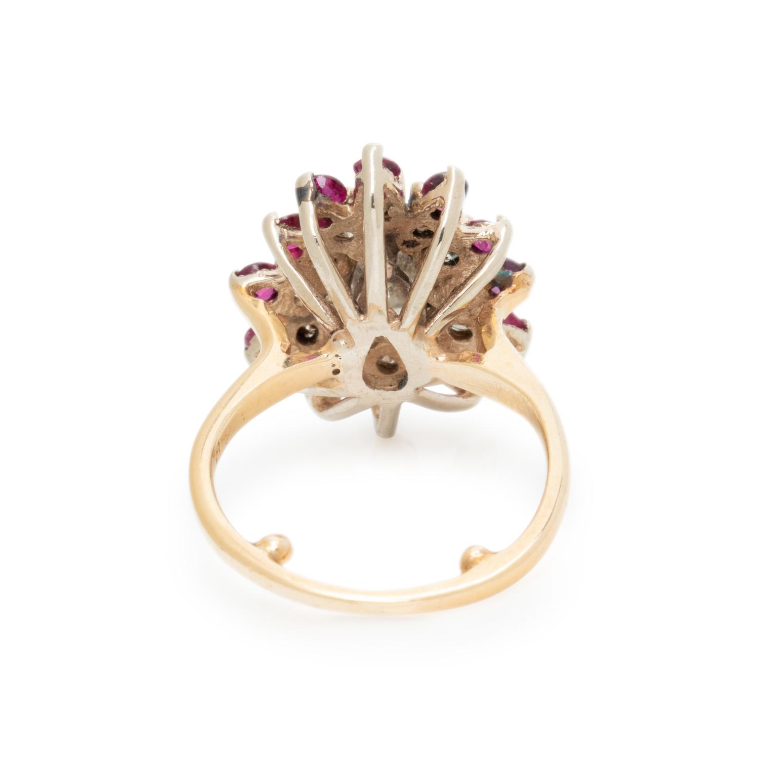 DIAMOND AND RUBY RING