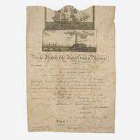 [Presidential] Monroe, James Signed Ship's Passport