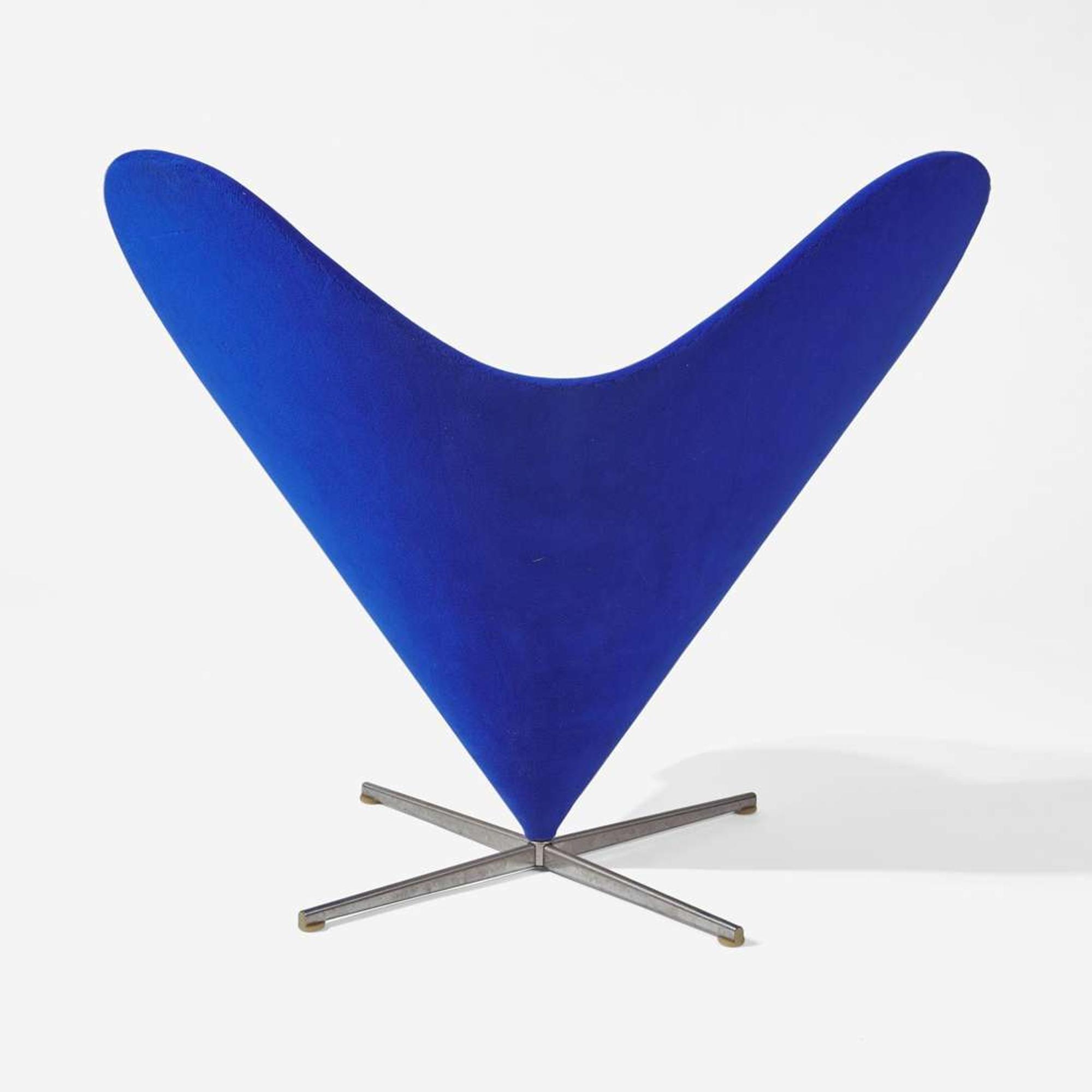 Verner Panton (Danish, 1926-1998) "Heart" Cone Chair, Plus-Linje, Denmark, designed 1958, the present lot 1960s