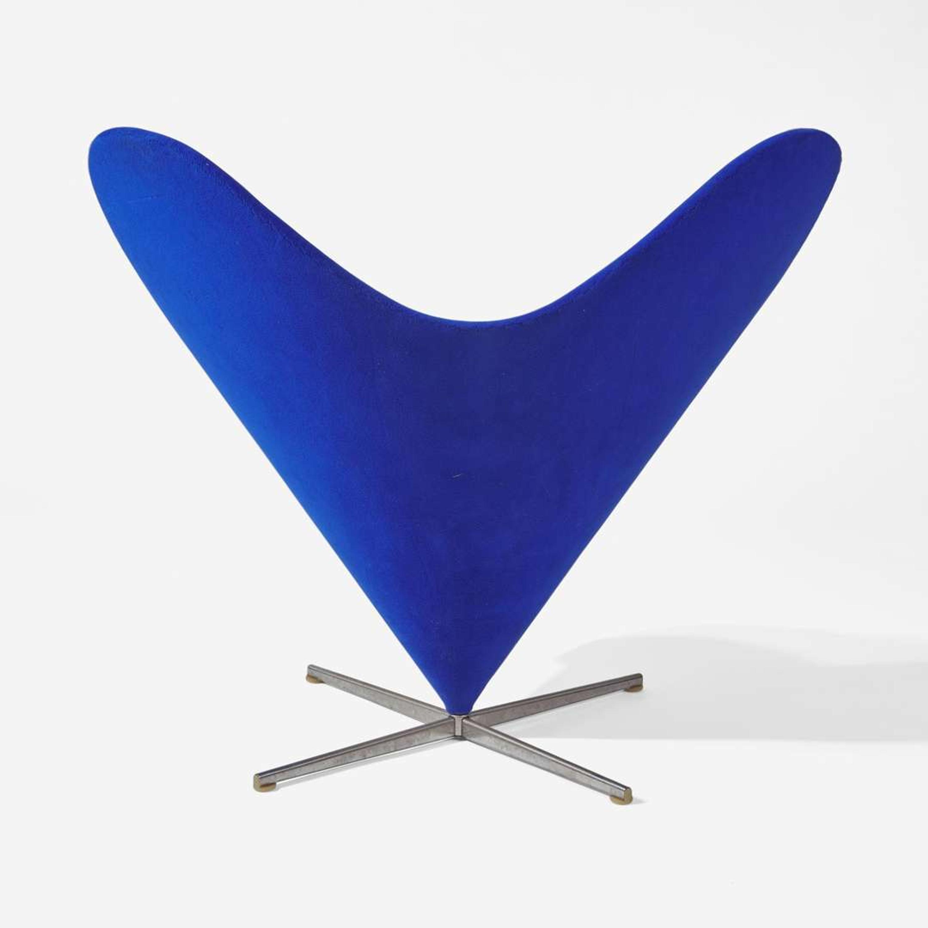 Verner Panton (Danish, 1926-1998) "Heart" Cone Chair, Plus-Linje, Denmark, designed 1958, the present lot 1960s