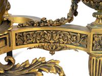 A Pair of Louis XV Style Bronze and Gilt Bronze Chenets — 19TH CENTURY