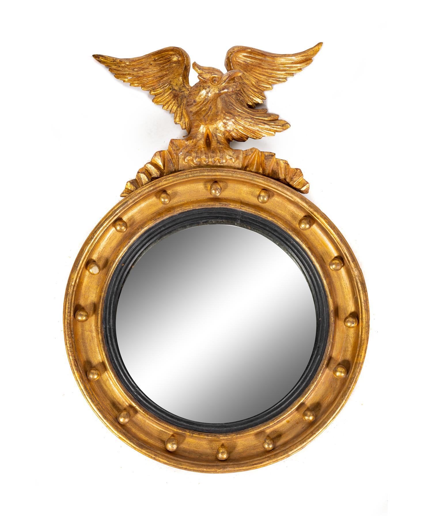 A Classical Giltwood Girandole Looking Glass