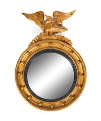 A Classical Giltwood Girandole Looking Glass