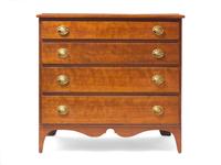 A Federal Cherry Chest of Drawers