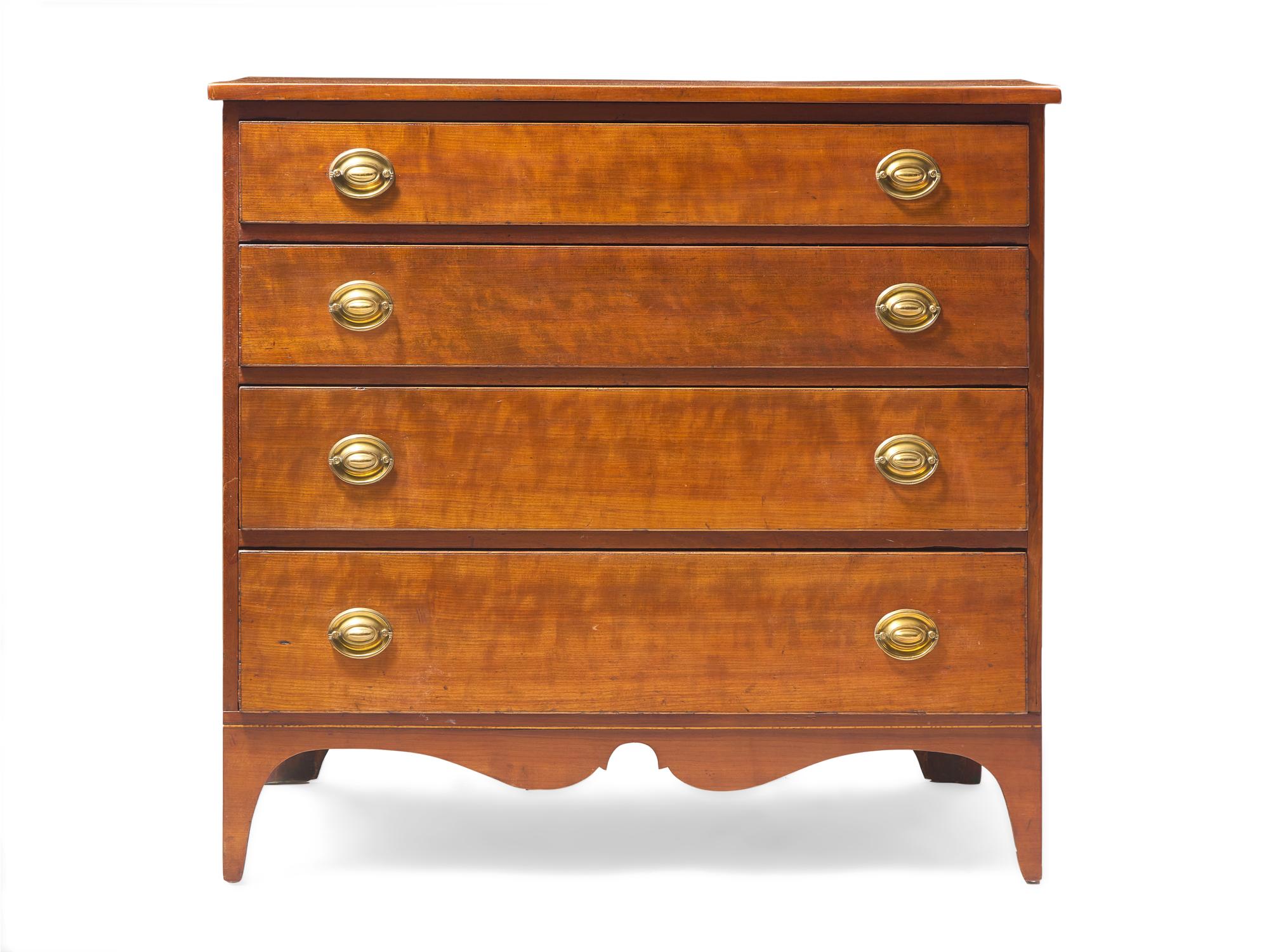 A Federal Cherry Chest of Drawers