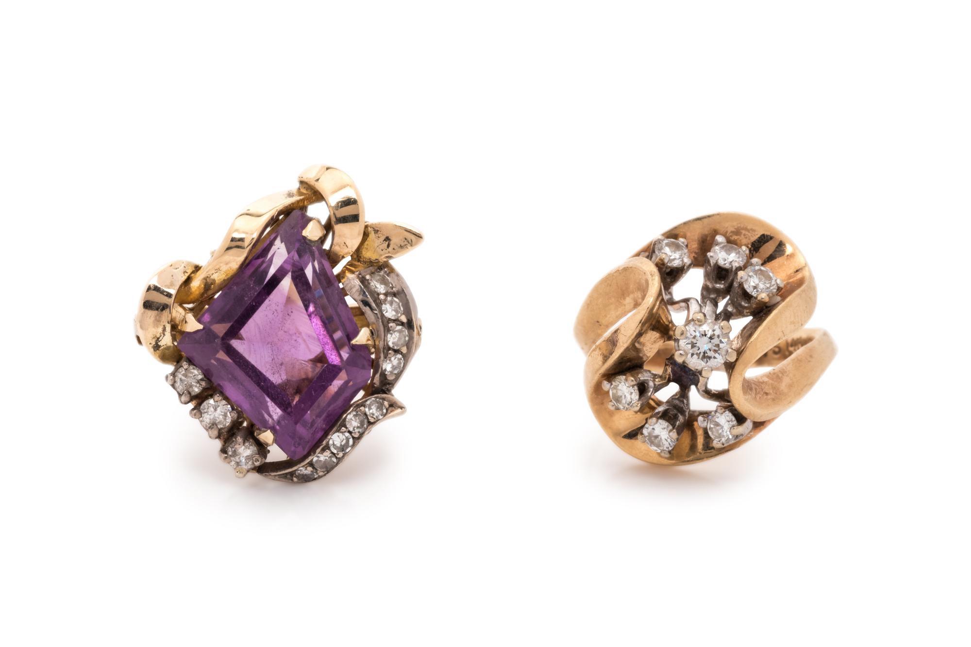 COLLECTION OF GEMSTONE RINGS