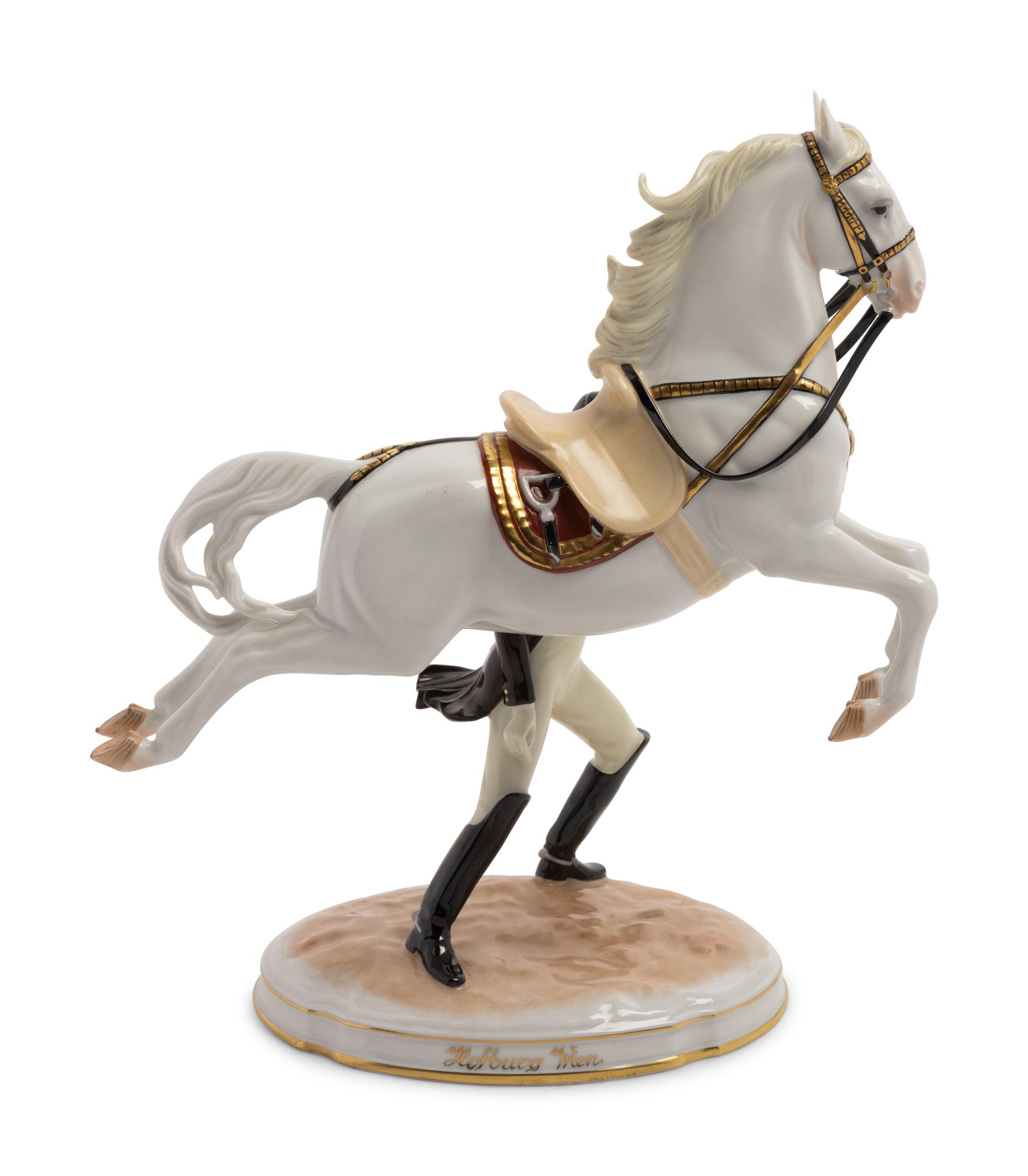 A Vienna Porcelain Spanish Riding School Figure