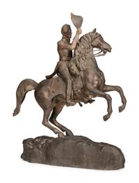 A Cornelius and Baker Cast Metal Andrew Jackson Sculpture, After Clark Mills (1815-1883)