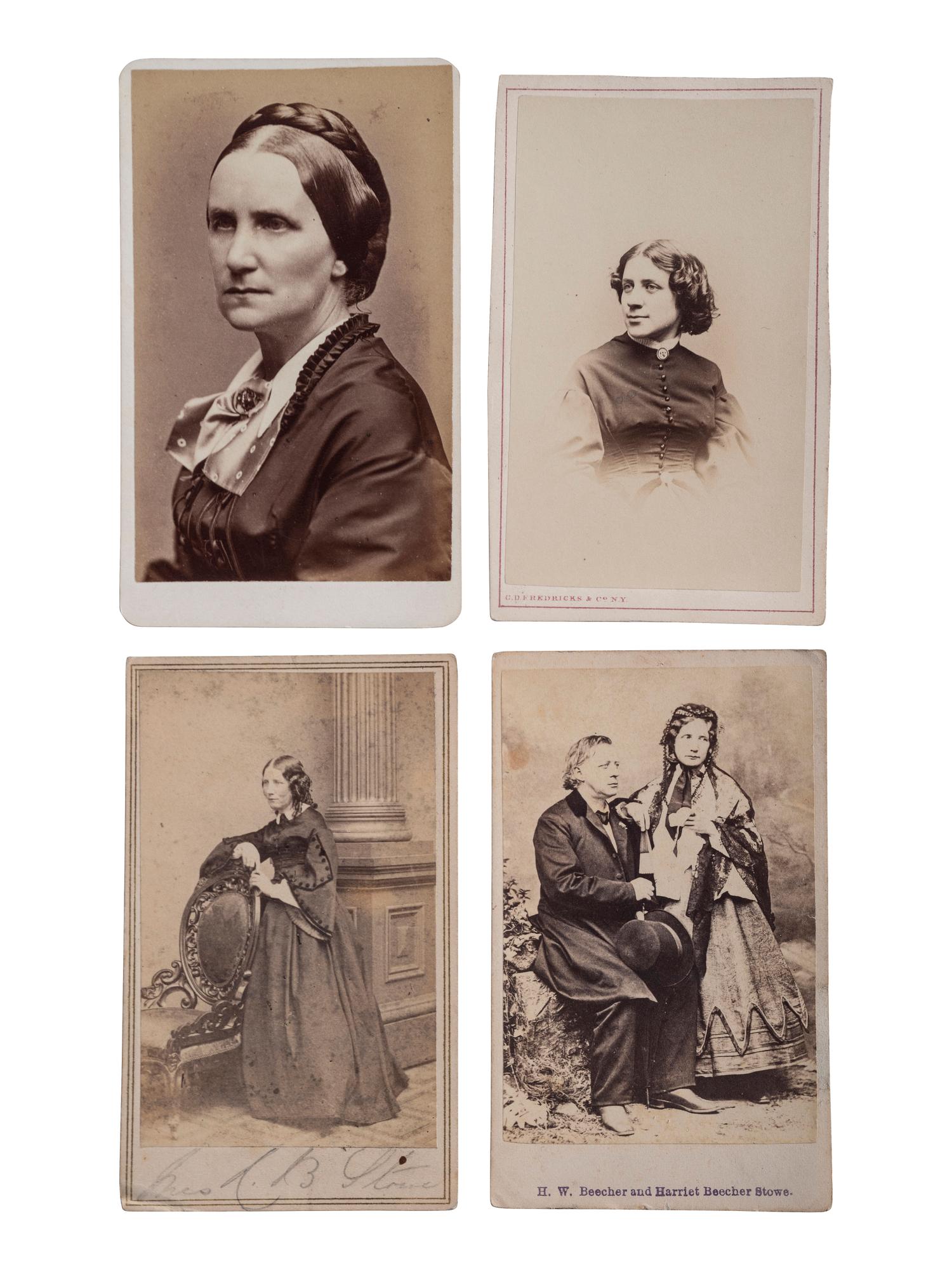 [WOMEN'S SUFFRAGE]. A group of 9 CDVs featuring female suffragists, abolitionists, and reformers.
