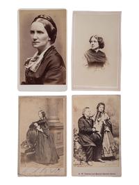[WOMEN'S SUFFRAGE]. A group of 9 CDVs featuring female suffragists, abolitionists, and reformers.