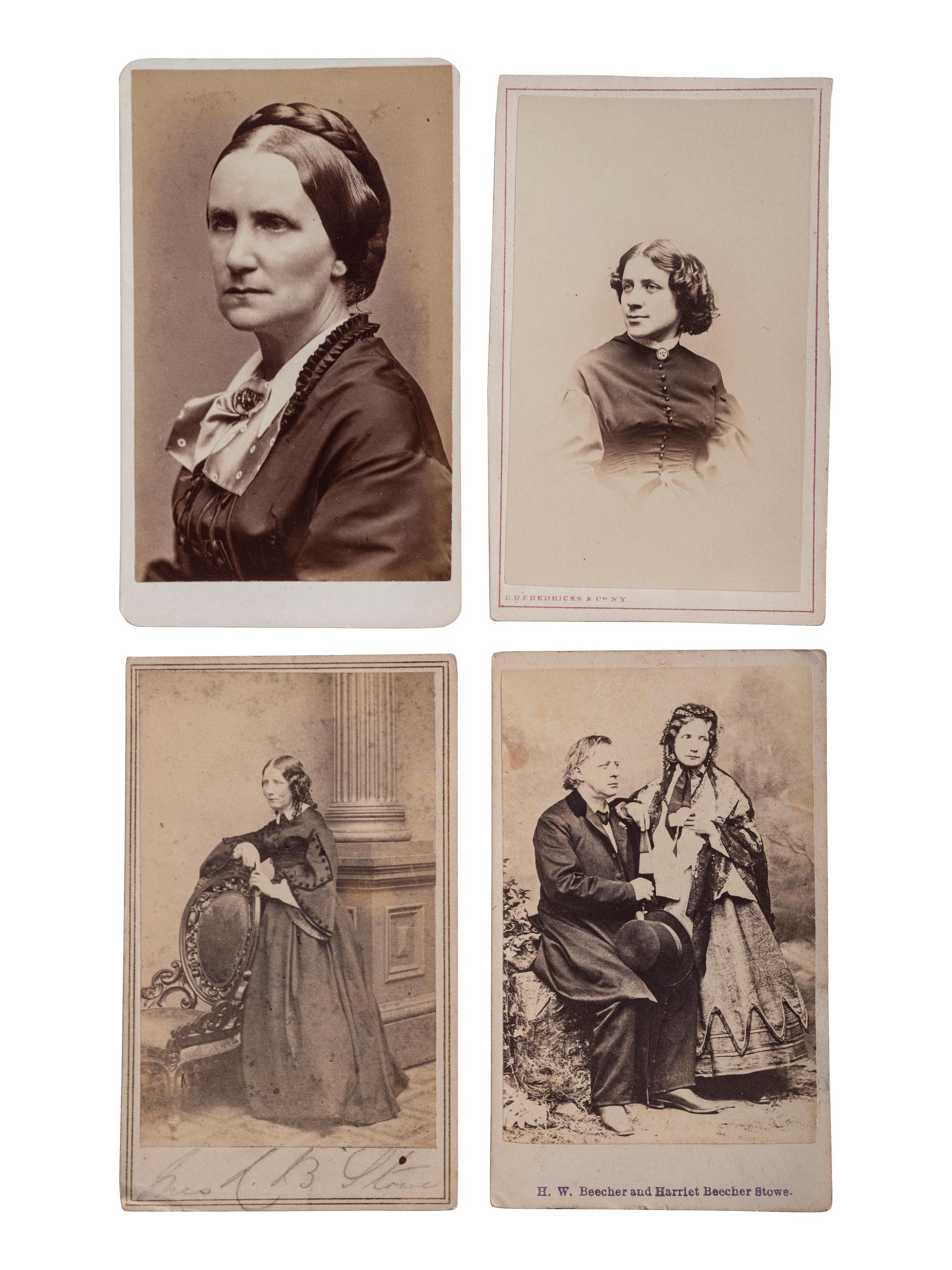 [WOMEN'S SUFFRAGE]. A group of 9 CDVs featuring female suffragists, abolitionists, and reformers.