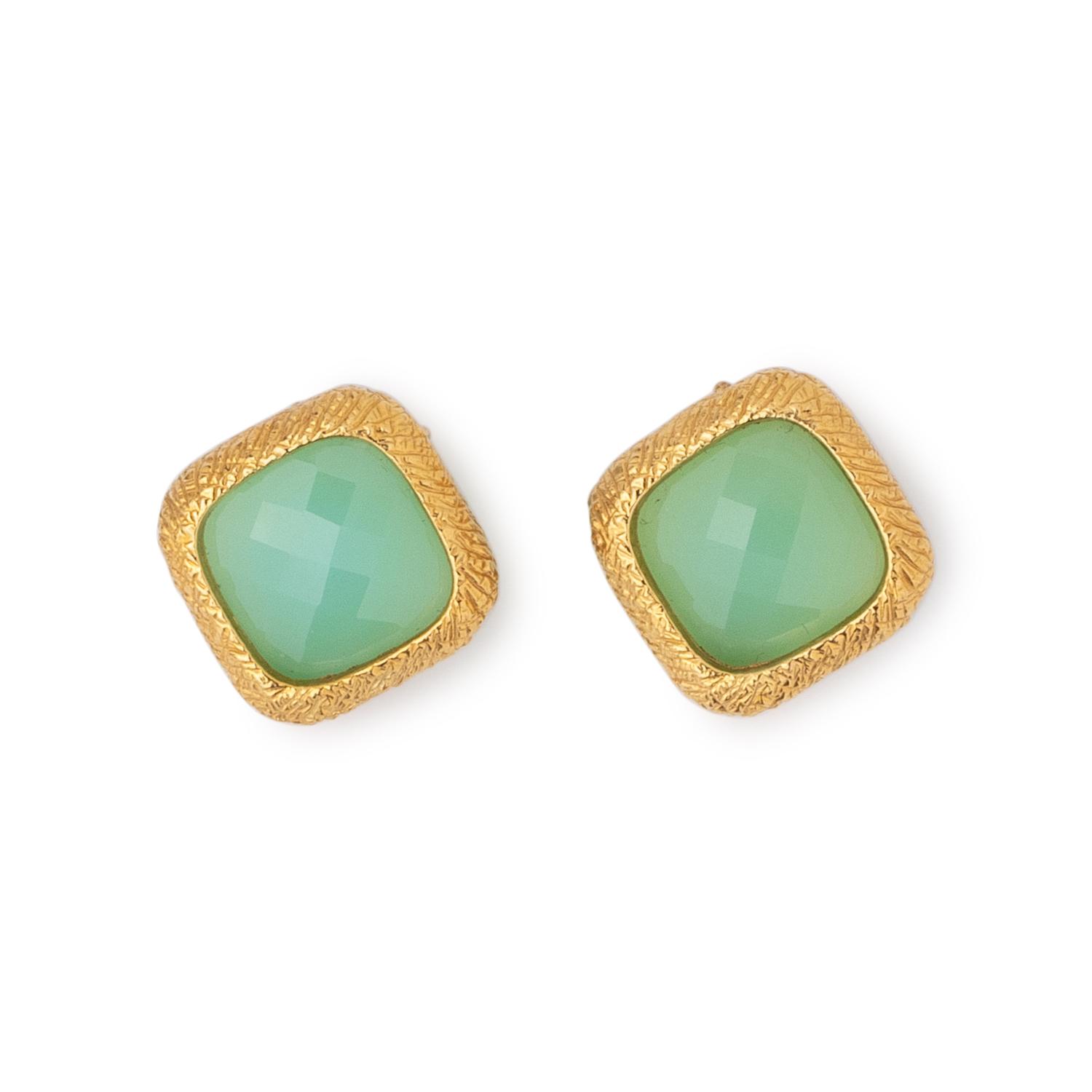 DOMINIQUE COHEN, YELLOW GOLD AND CHALCEDONY NECKLACE