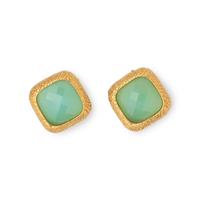 DOMINIQUE COHEN, YELLOW GOLD AND CHALCEDONY NECKLACE