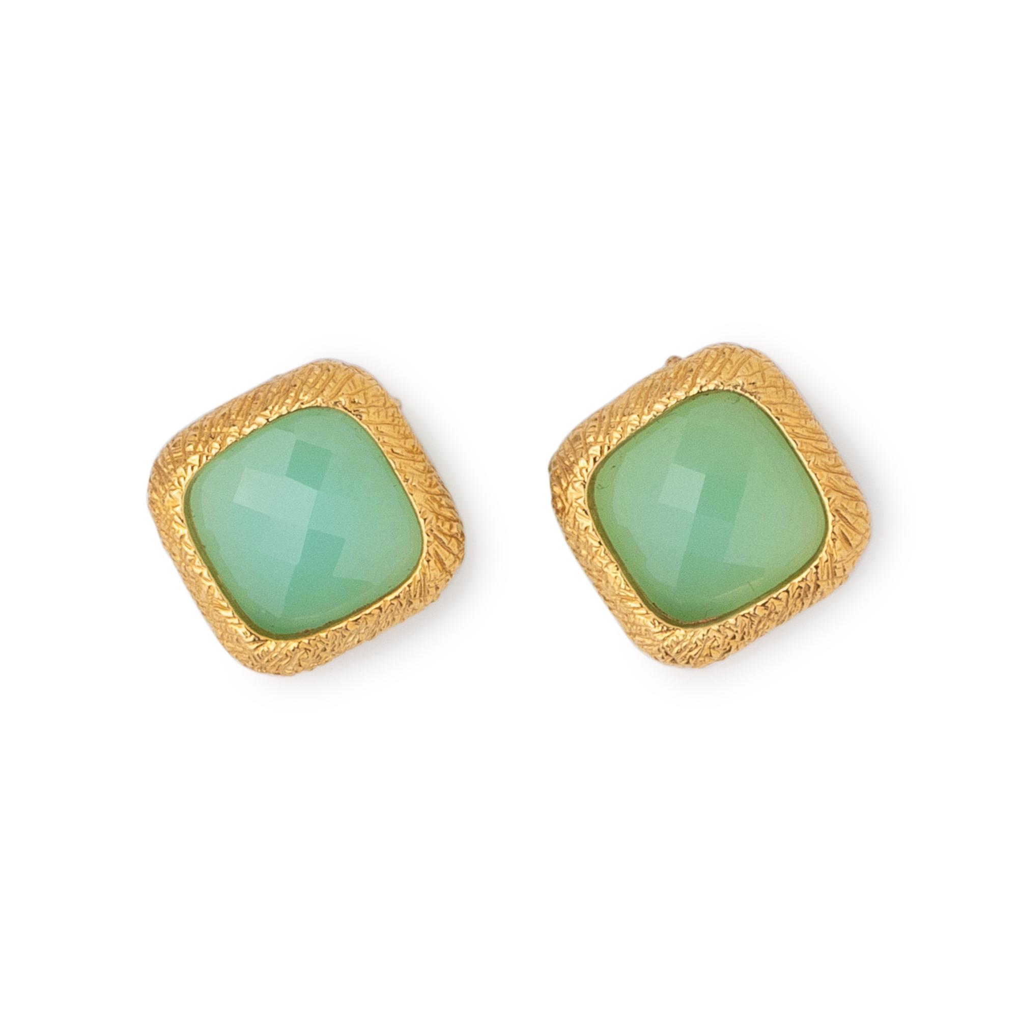 DOMINIQUE COHEN, YELLOW GOLD AND CHALCEDONY NECKLACE