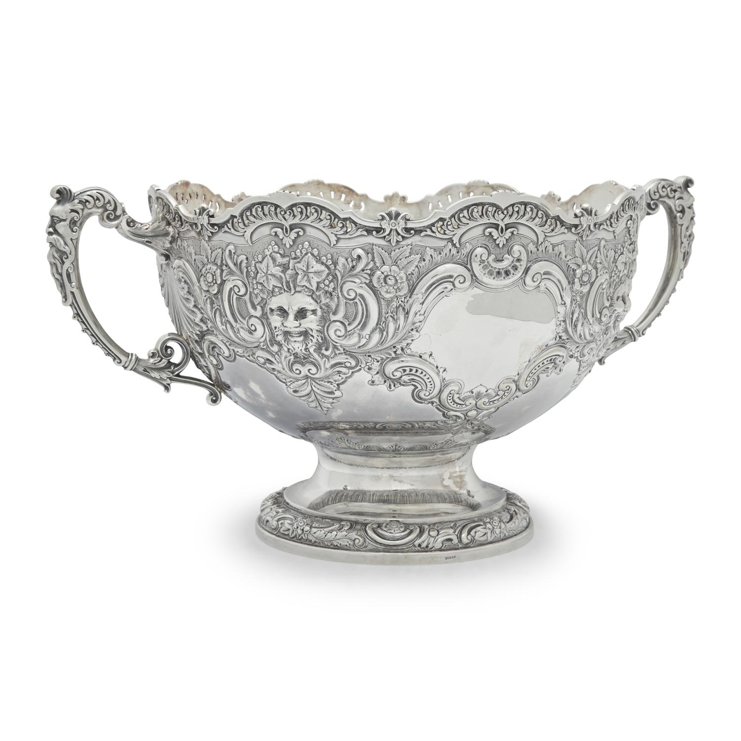 A Victorian Silver Rose Bowl