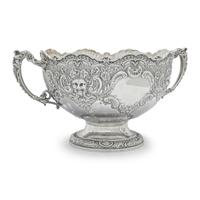 A Victorian Silver Rose Bowl