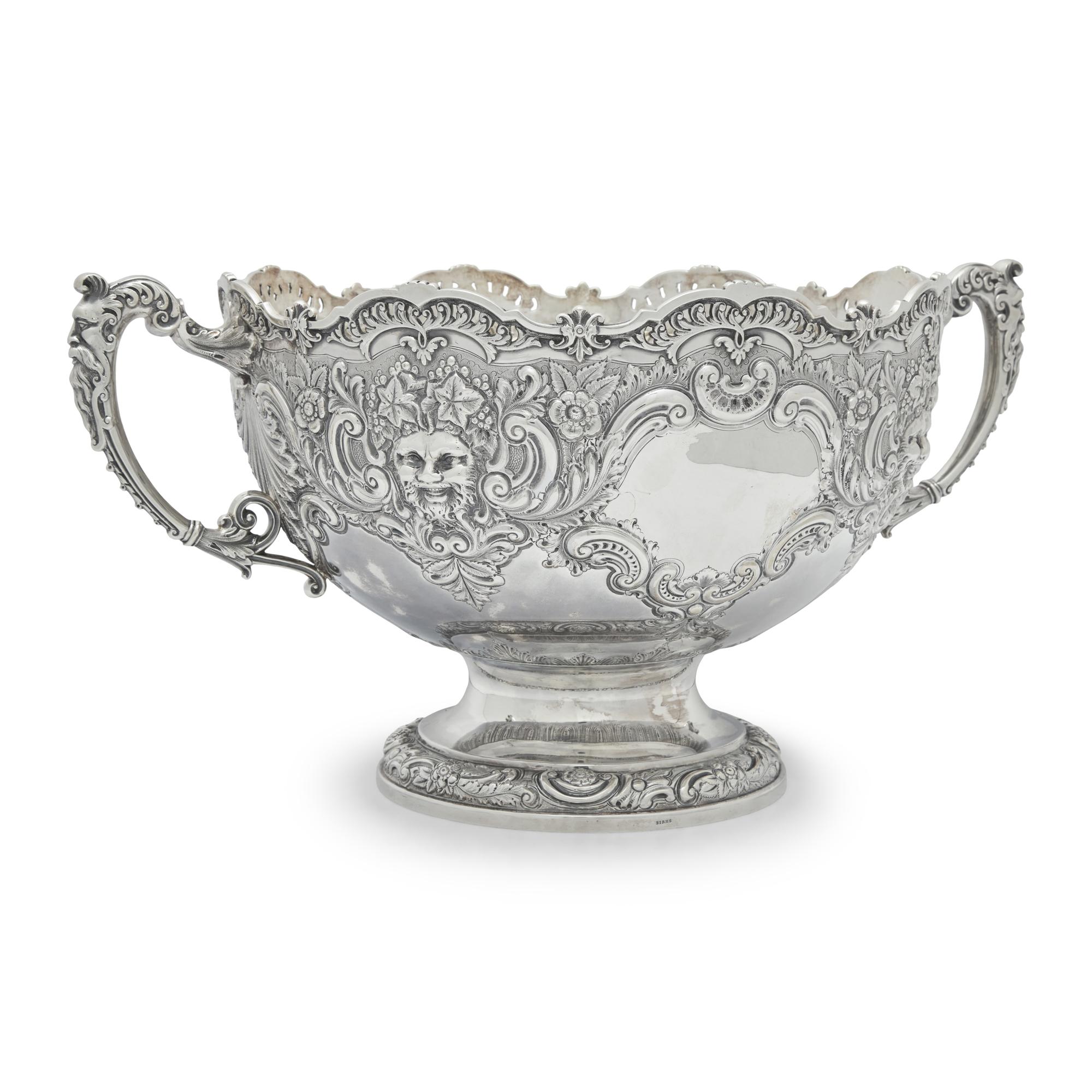 A Victorian Silver Rose Bowl