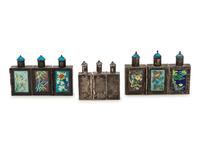 Six Chinese Metal Snuff Bottles