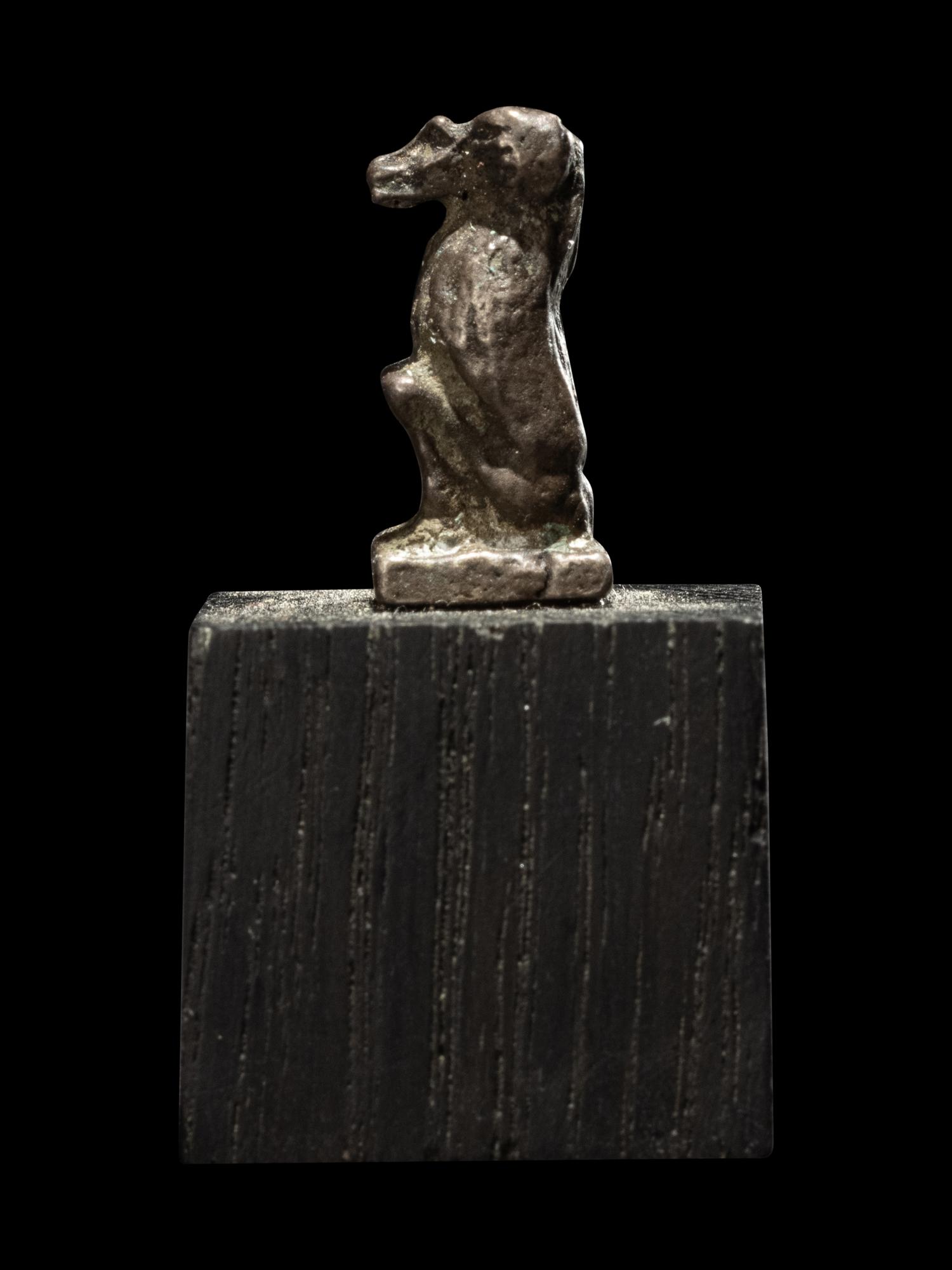 An Egyptian Silver Baboon
