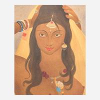 Abdur Rahman Chughtai (Pakistani, 1894-1975) Nude Goddess
