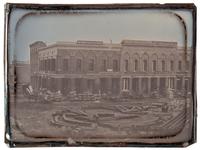 [CALIFORNIA - EARLY PHOTOGRAPHY]. Whole plate daguerreotype of San Francisco, California. Circa 1852-1853.