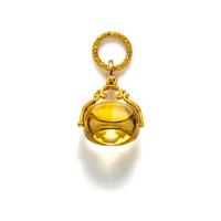 YELLOW GOLD AND CITRINE FOB