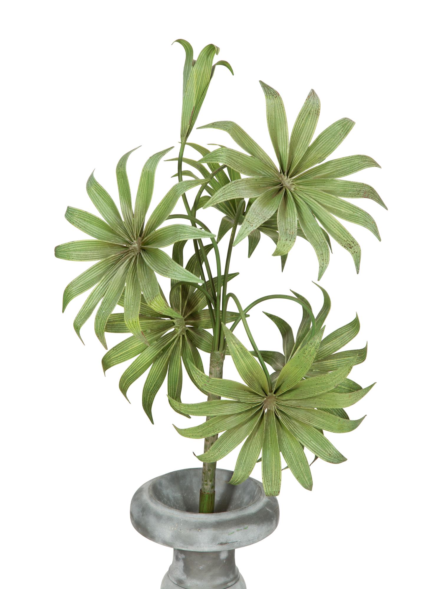 A Pair of Painted Tole Models of Palm Trees
