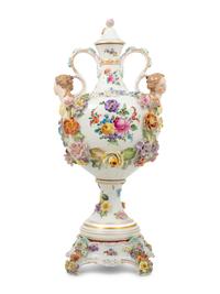 A Dresden Porcelain Urn