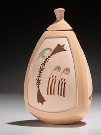 Three-Sided Polychrome Pottery Box