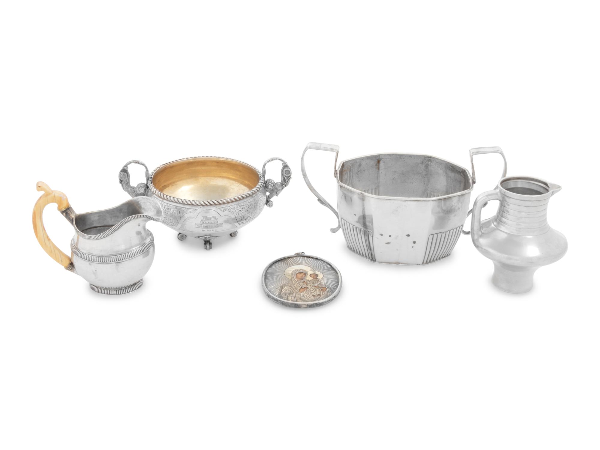 A Group of Russian Silver Articles