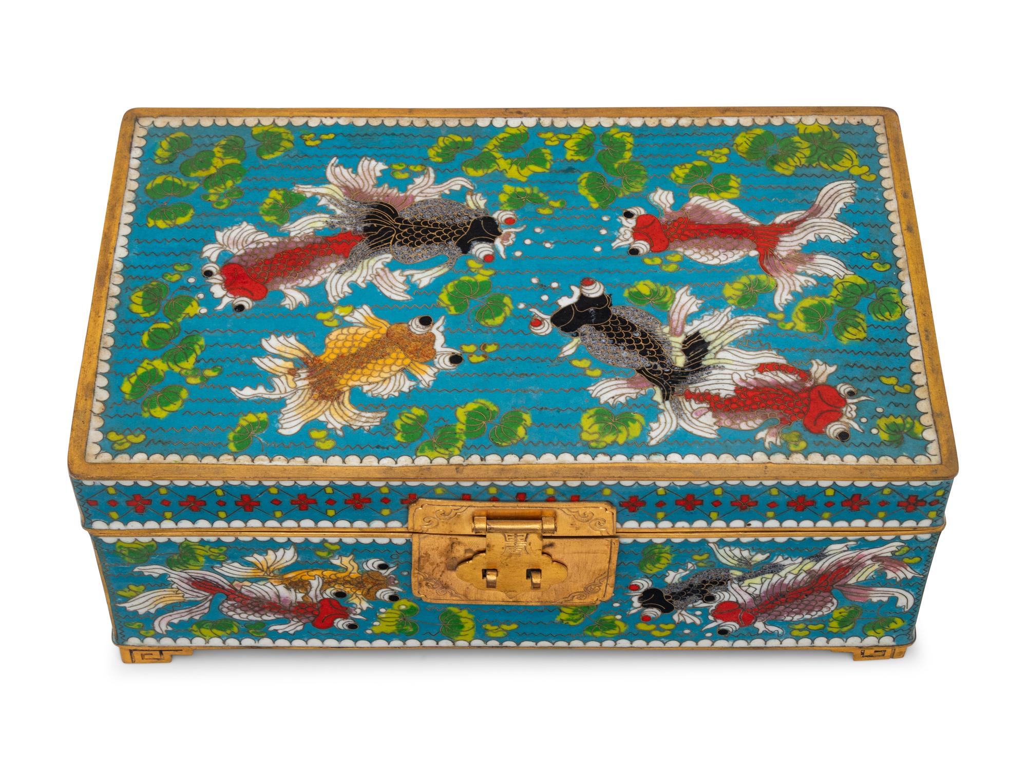 A Chinese Cloisonné Table Casket