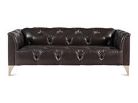 A J. Robert Scott Tufted Leather Sofa