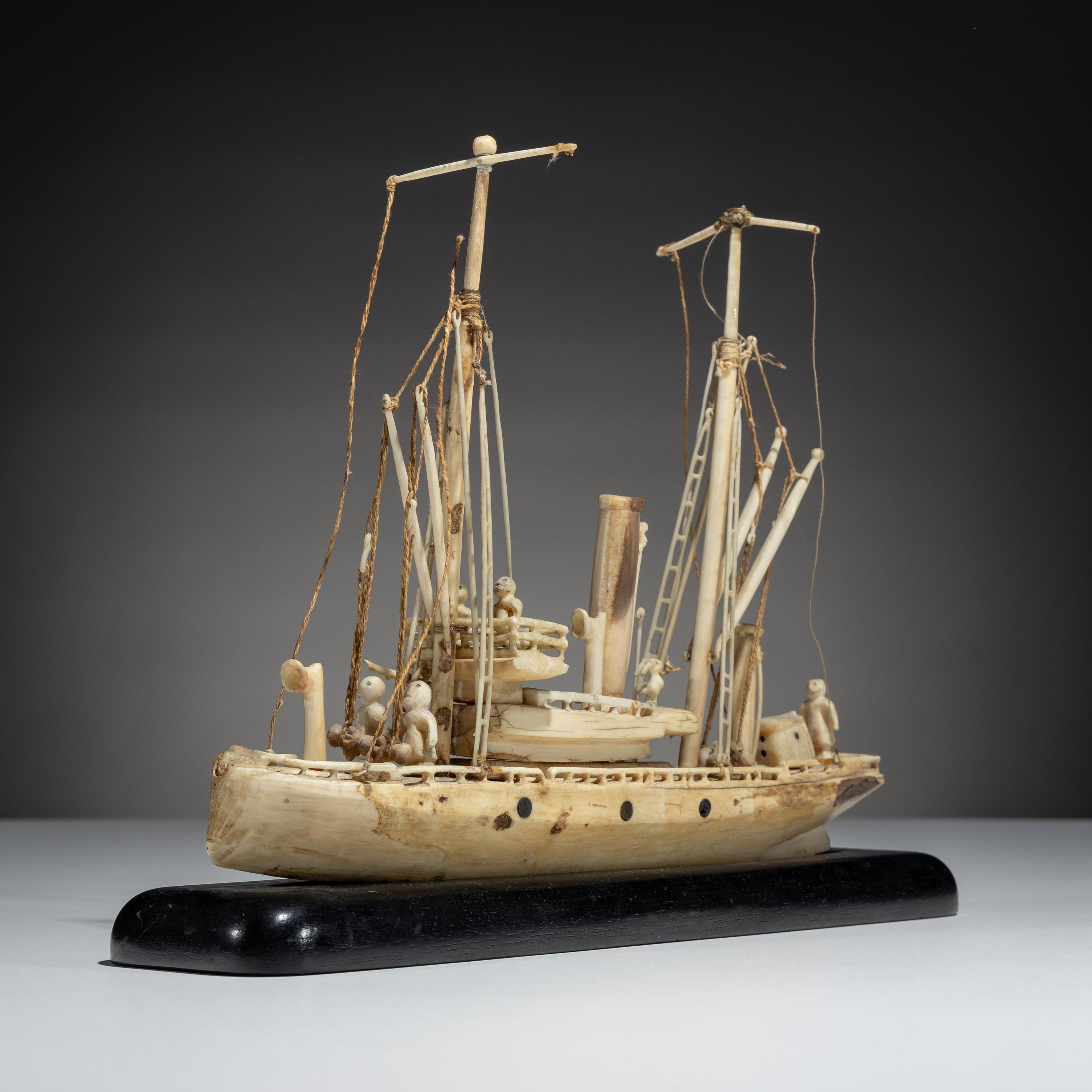 Inupiat Whaling Steam Ship Model