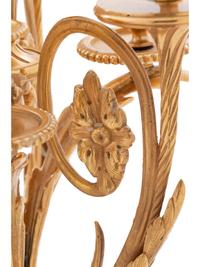 A Louis XV Style Gilt Bronze and Glass Table Garniture
