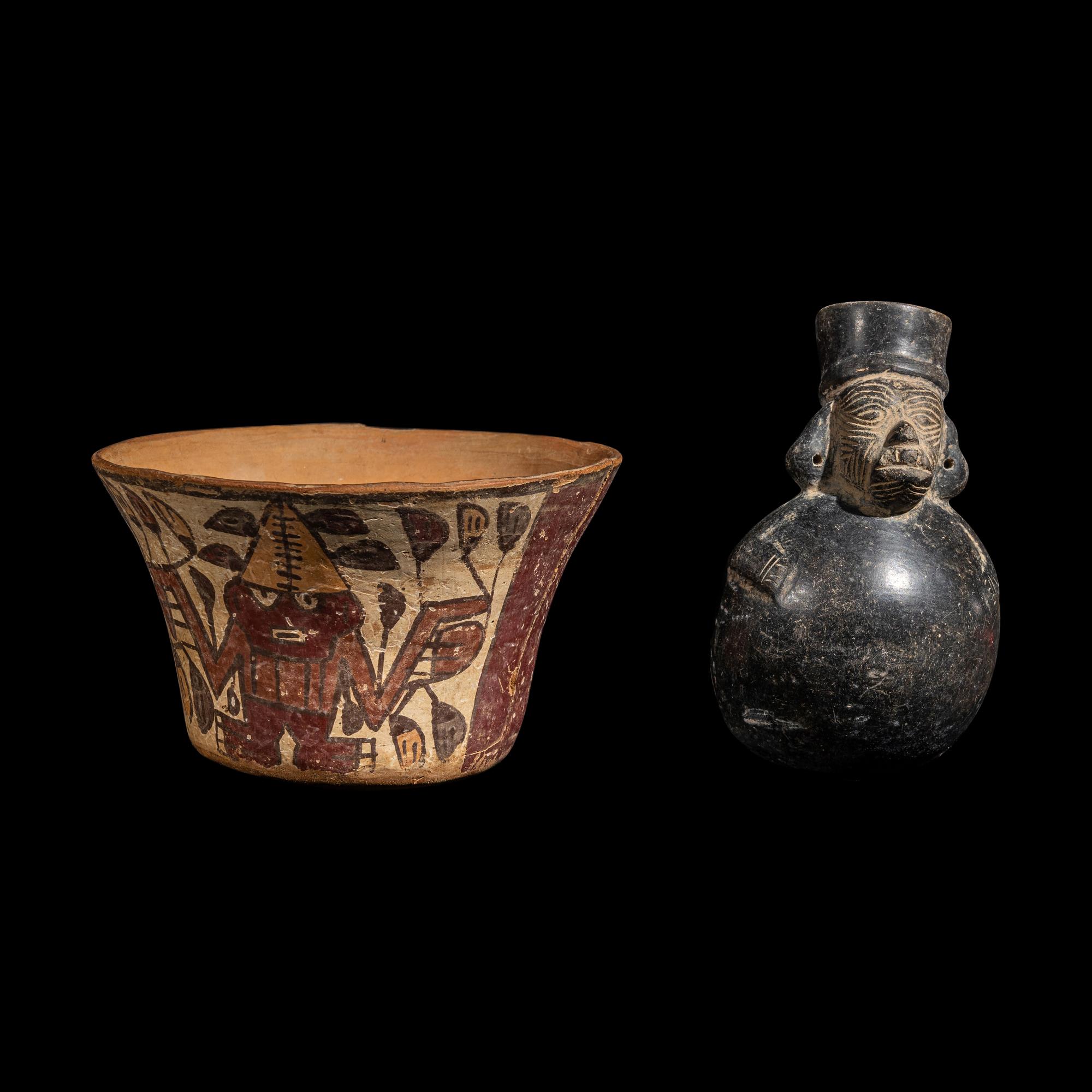 Five South American Terracotta Vessels