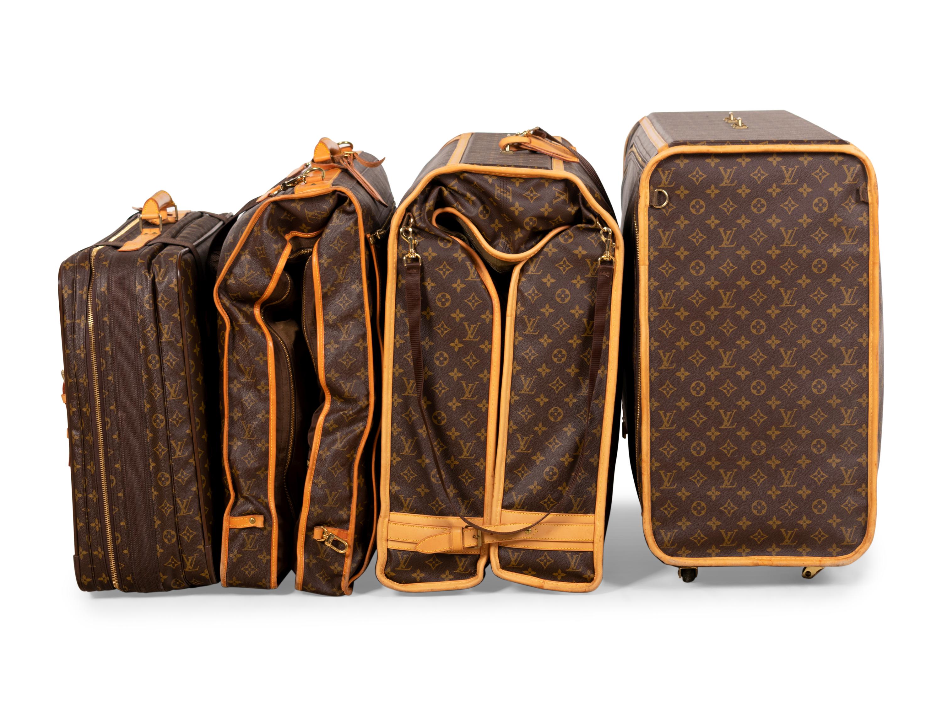 Four Louis Vuitton Luggage Pieces, 1990-1994