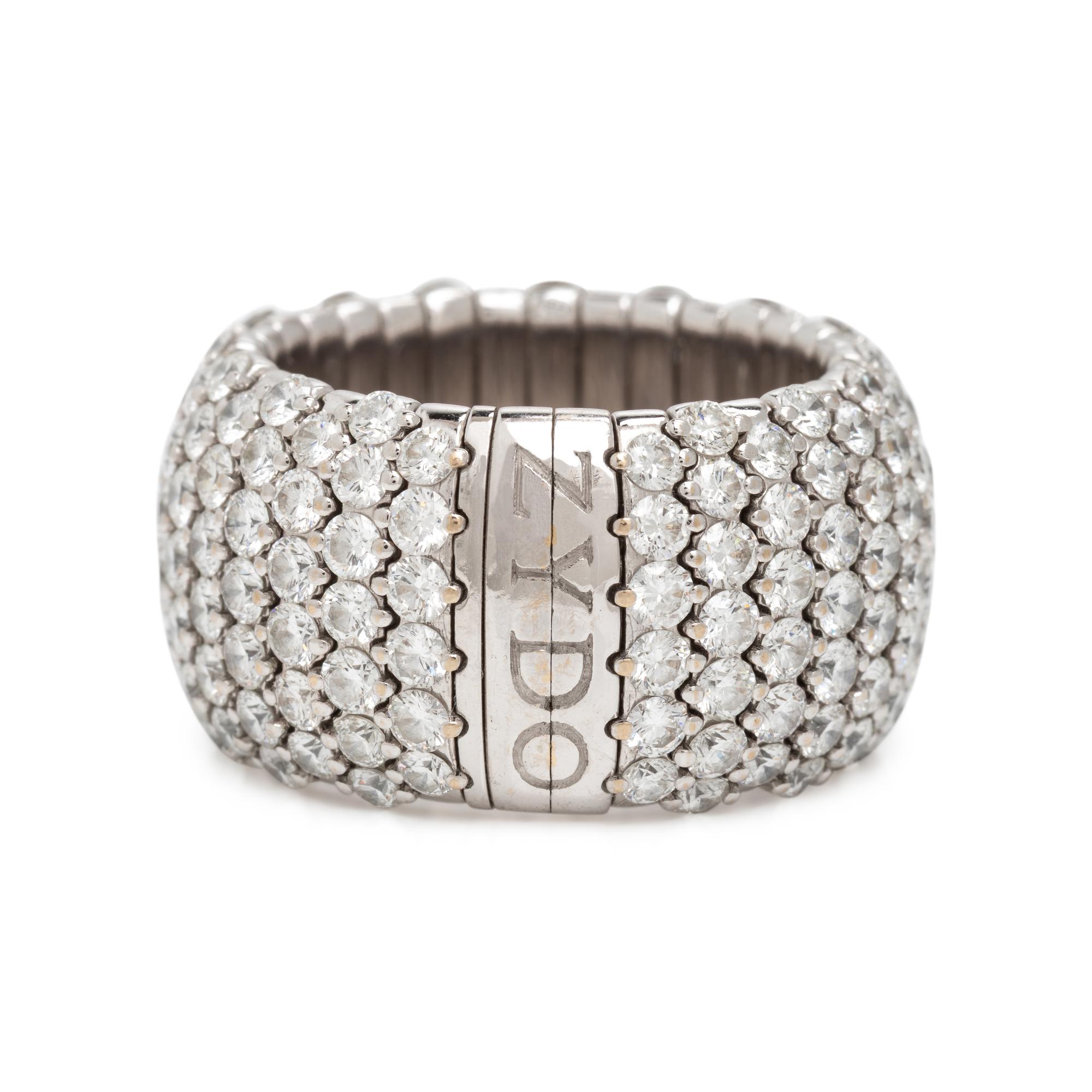 Zydo, Diamond and White Gold Flexible Ring