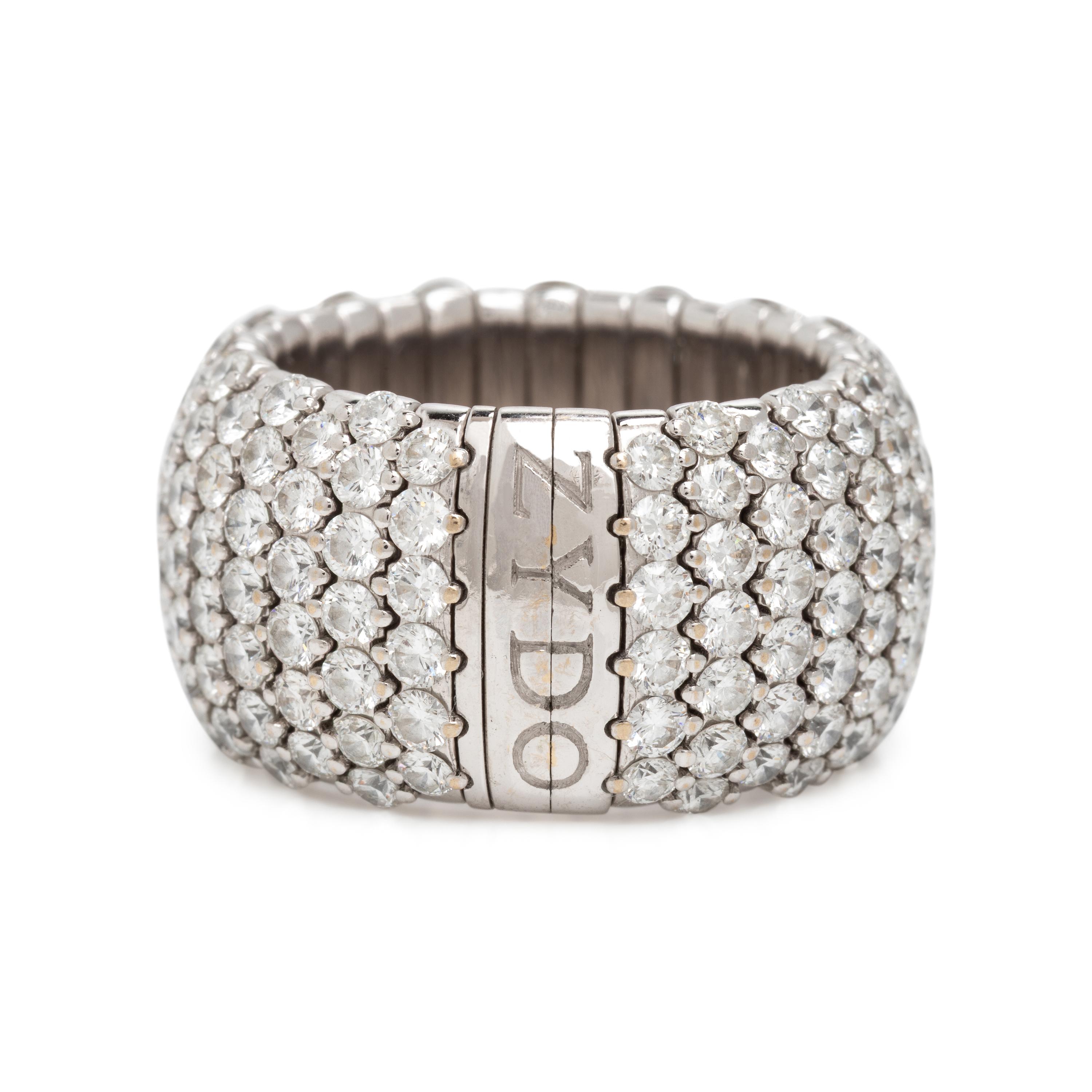 Zydo, Diamond and White Gold Flexible Ring